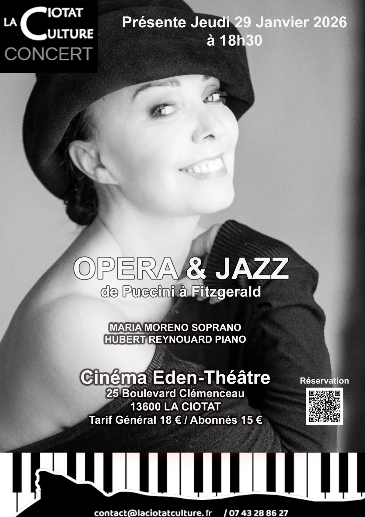 Concert Opéra & Jazz de Puccini à Fitzgerald