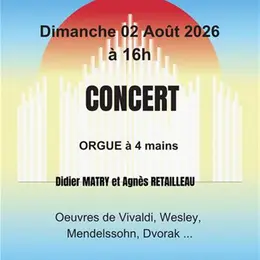 Concert orgue à 4 mains