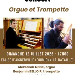 Concert orgue et trompette par Aleksandr NISSE et Benjamin BELLOIR