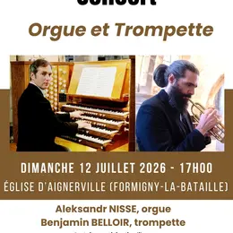 Concert orgue et trompette par Aleksandr NISSE et Benjamin BELLOIR