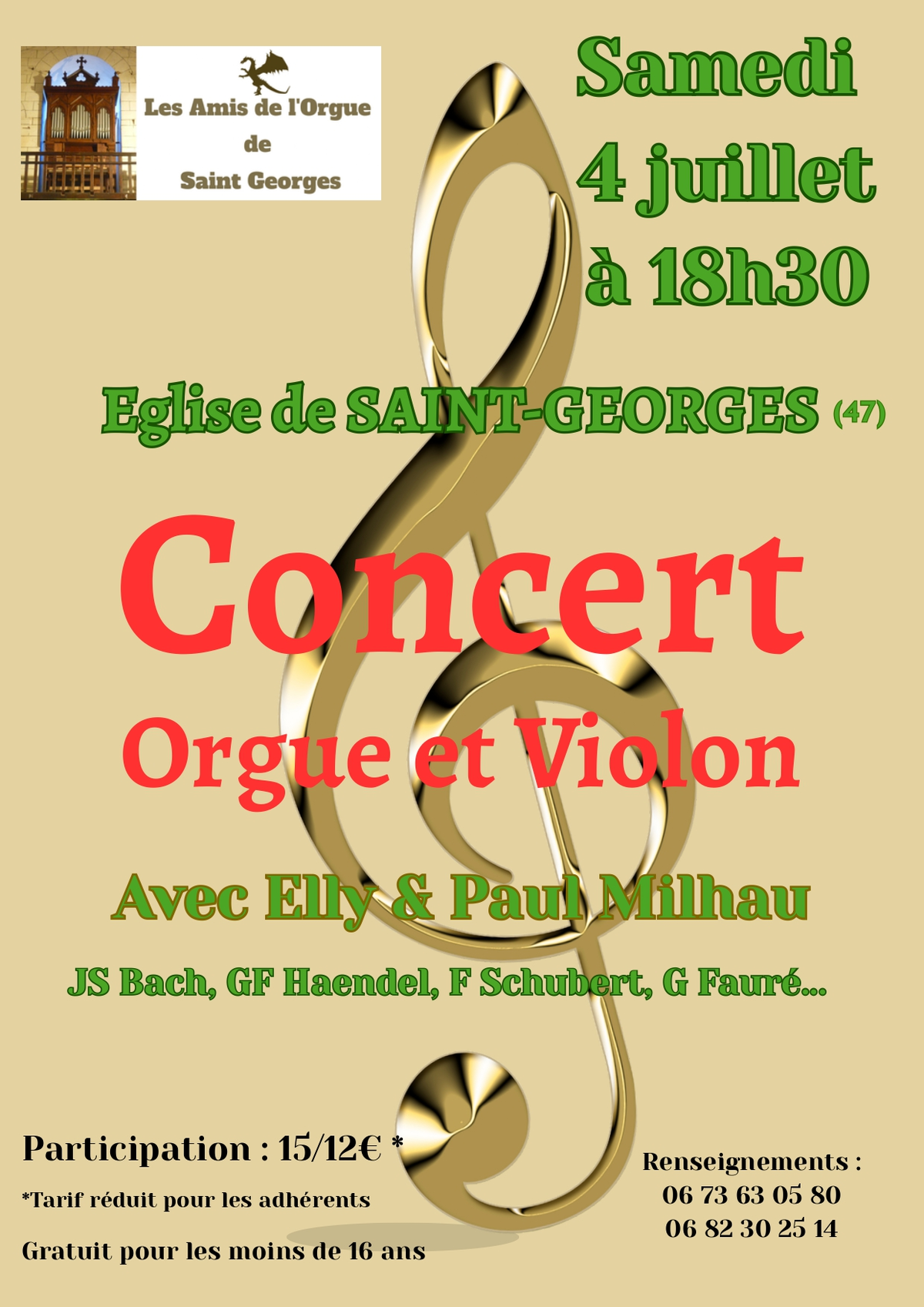 Concert Orgue et Violon