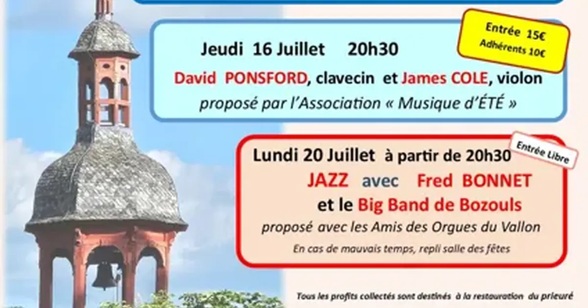 Concert Parc de Foncourrieu - Jeudi 16 juillet