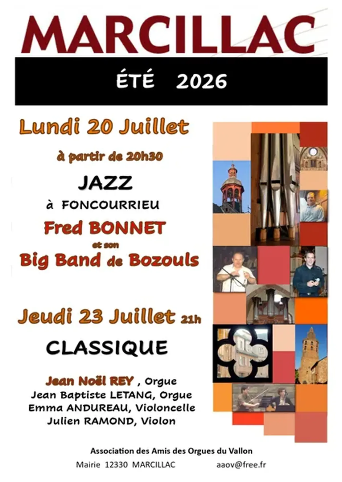 Concert Parc de Foncourrieu - jeudi 23 juillet