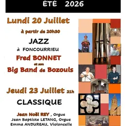 Concert Parc de Foncourrieu - jeudi 23 juillet