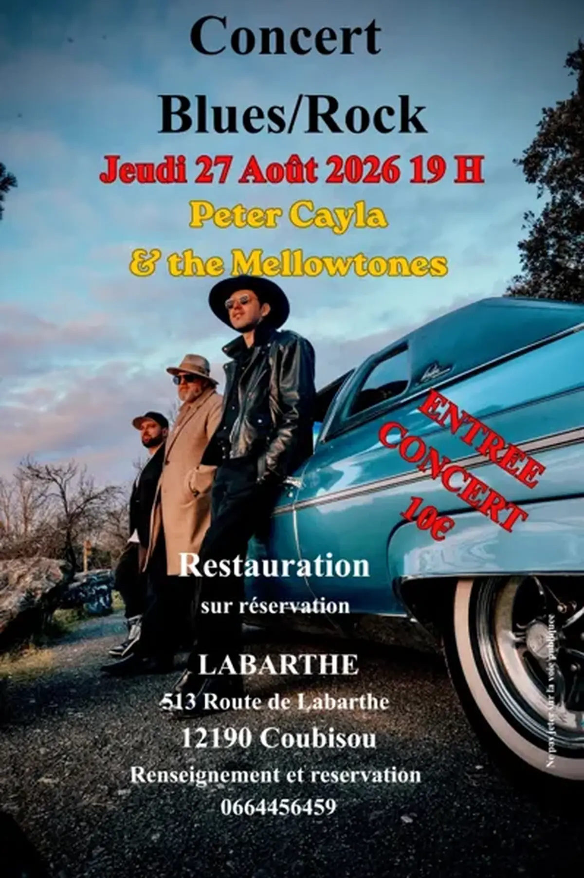 Concert - Peter Cayla & Les Mellowtones à Labarthe