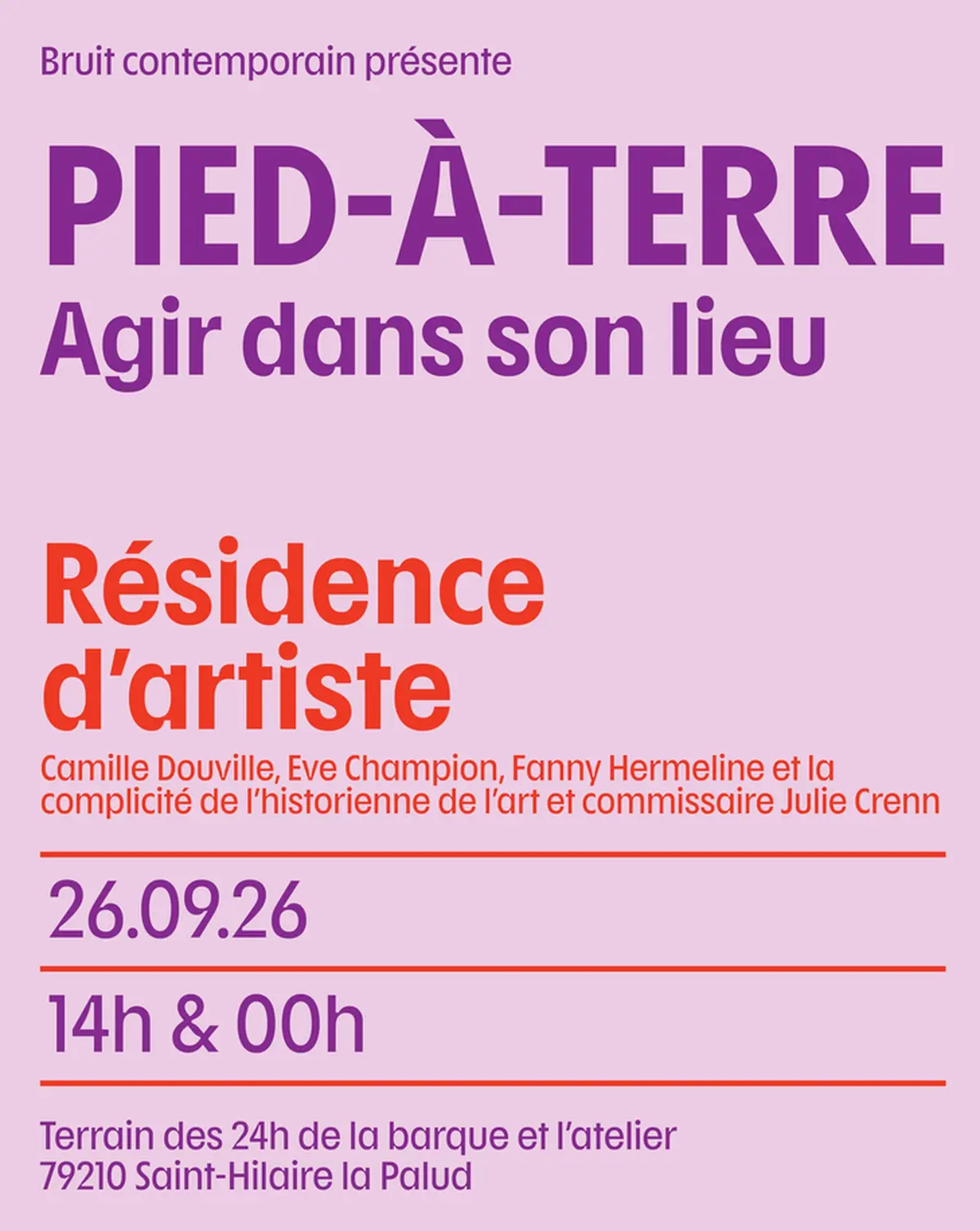 Concert  Pied à Terre  à Saint-Hilaire-La-Palud