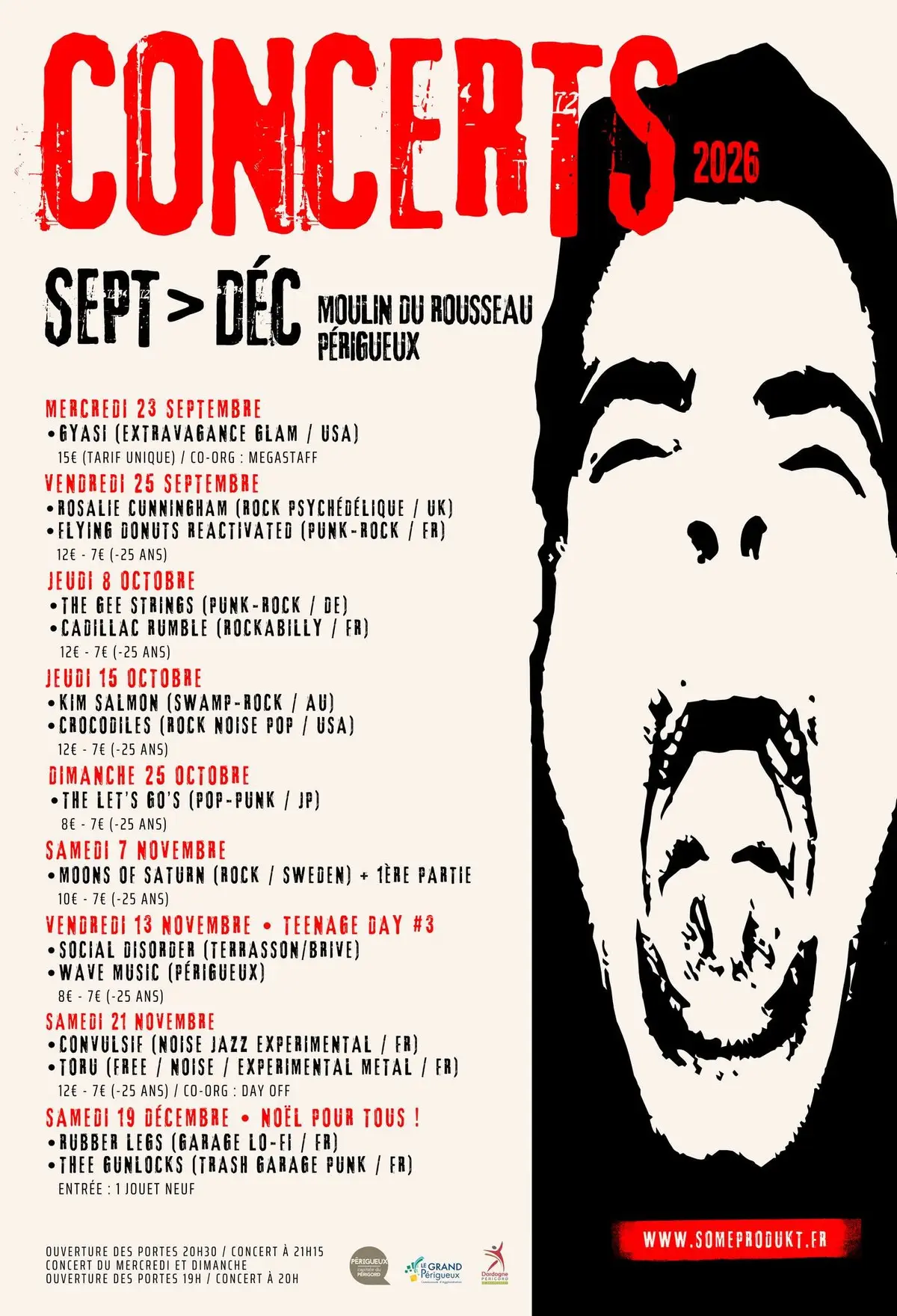 Concert punk-rock - Rosalie Cunningham et Flying Donuts Reactivated