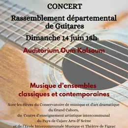 Concert : rassemblement départemental de guitares à Figeac
