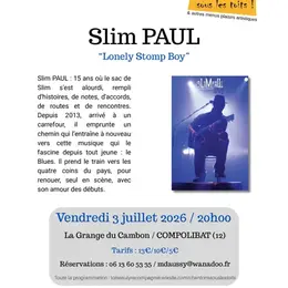 Concert Slim Paul Lonely Stomp Boy