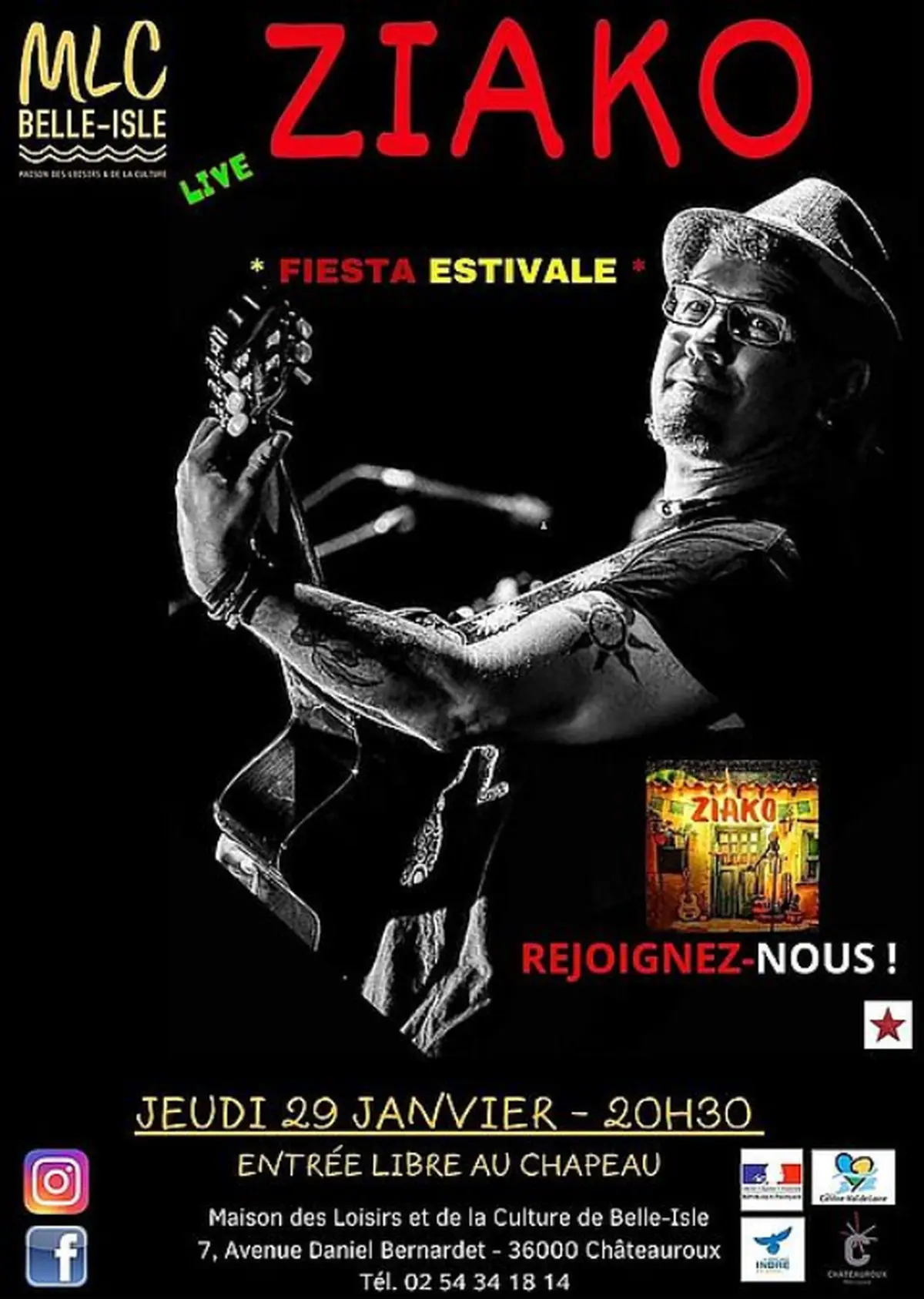 Concert Soirée Fiesta avec Ziako