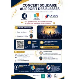 Concert solidaure au profit des bléssés