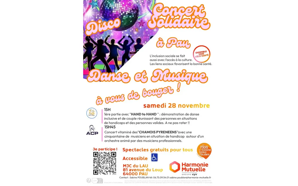 Concert solidiare danse et musique A vous de bouger