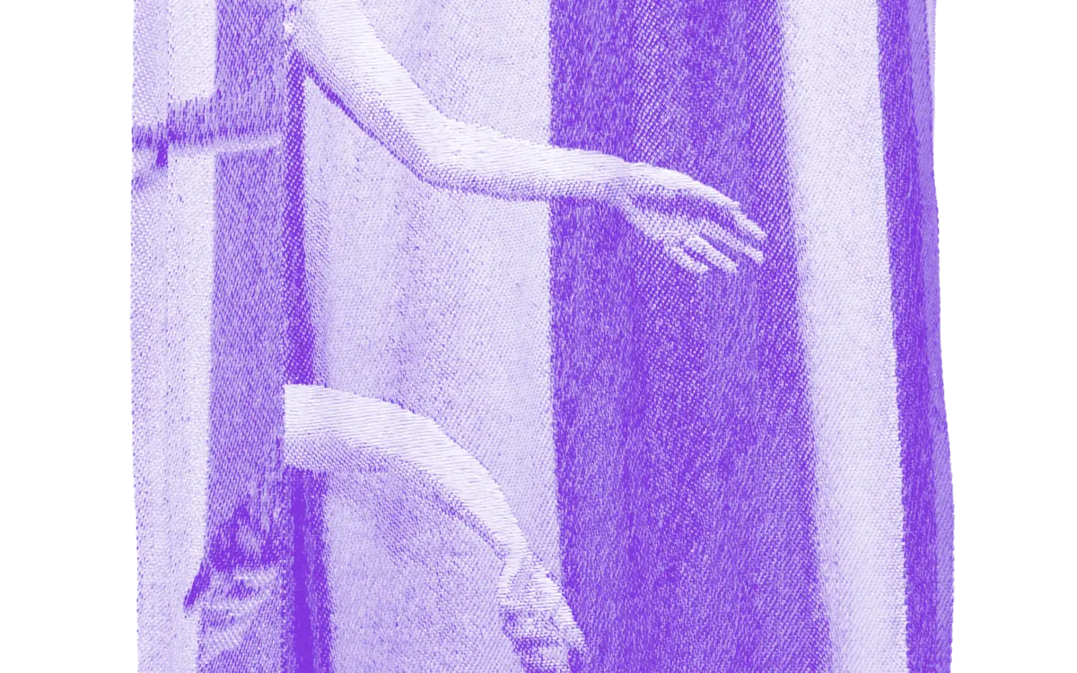 Réciter le corps de l'autre, 2023, Abbey Muza (bichromie)