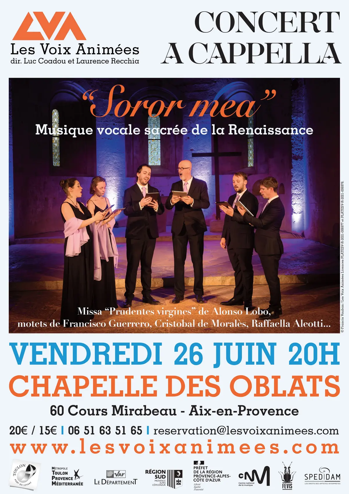 Concert :  Soror mea- Les Voix Animées