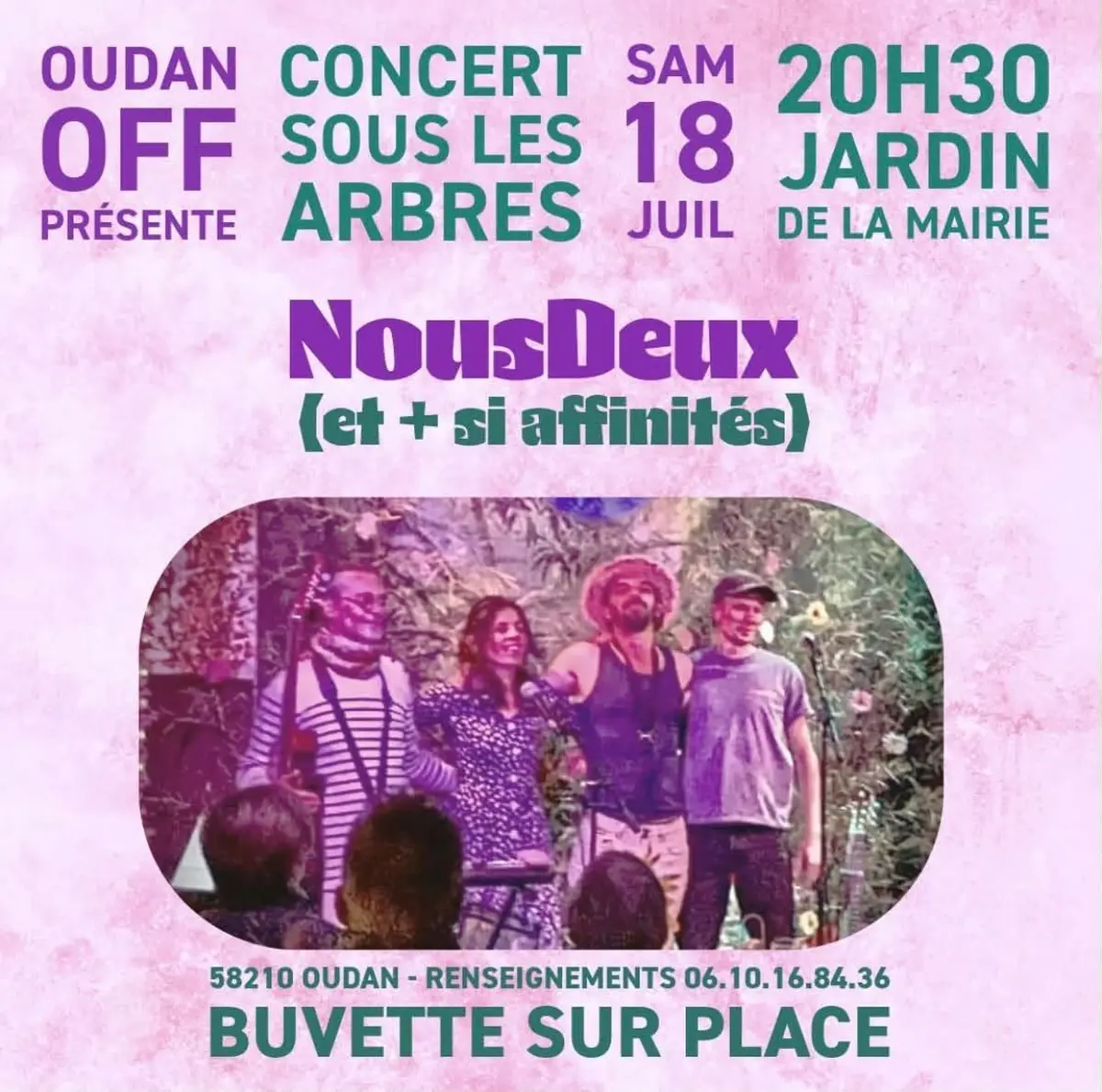 Concert sous les arbres : Nous Deux (et + si affinités)