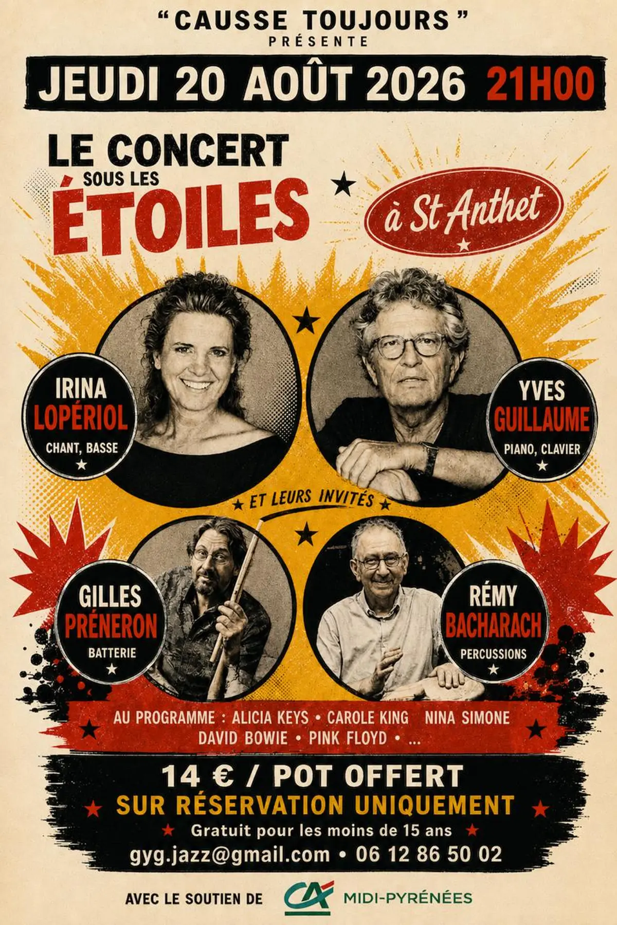 Concert sous les étoiles à Saint-Anthet