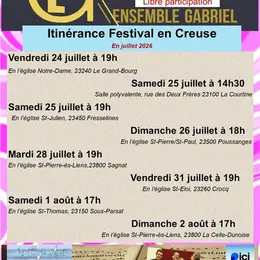 Concert - Spectacle de l'Ensemble Gabriel