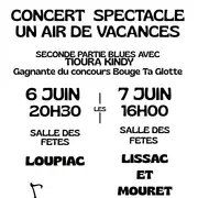 Concert spectacle « un air de vacances » à Lissac-et-Mouret
