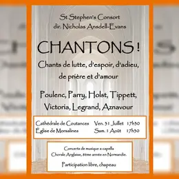 Concert : St Stephen Consort Chantons !
