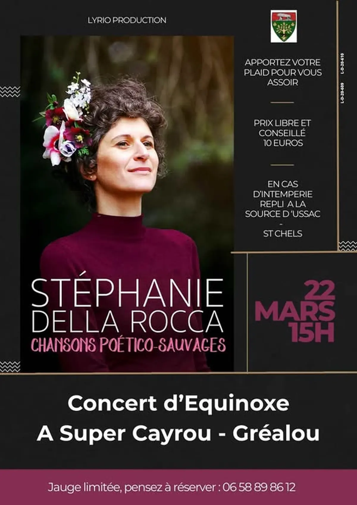 Concert : Stéphanie Della Rocca, chansons poético-sauvages, à Super Cayrou Gréalou