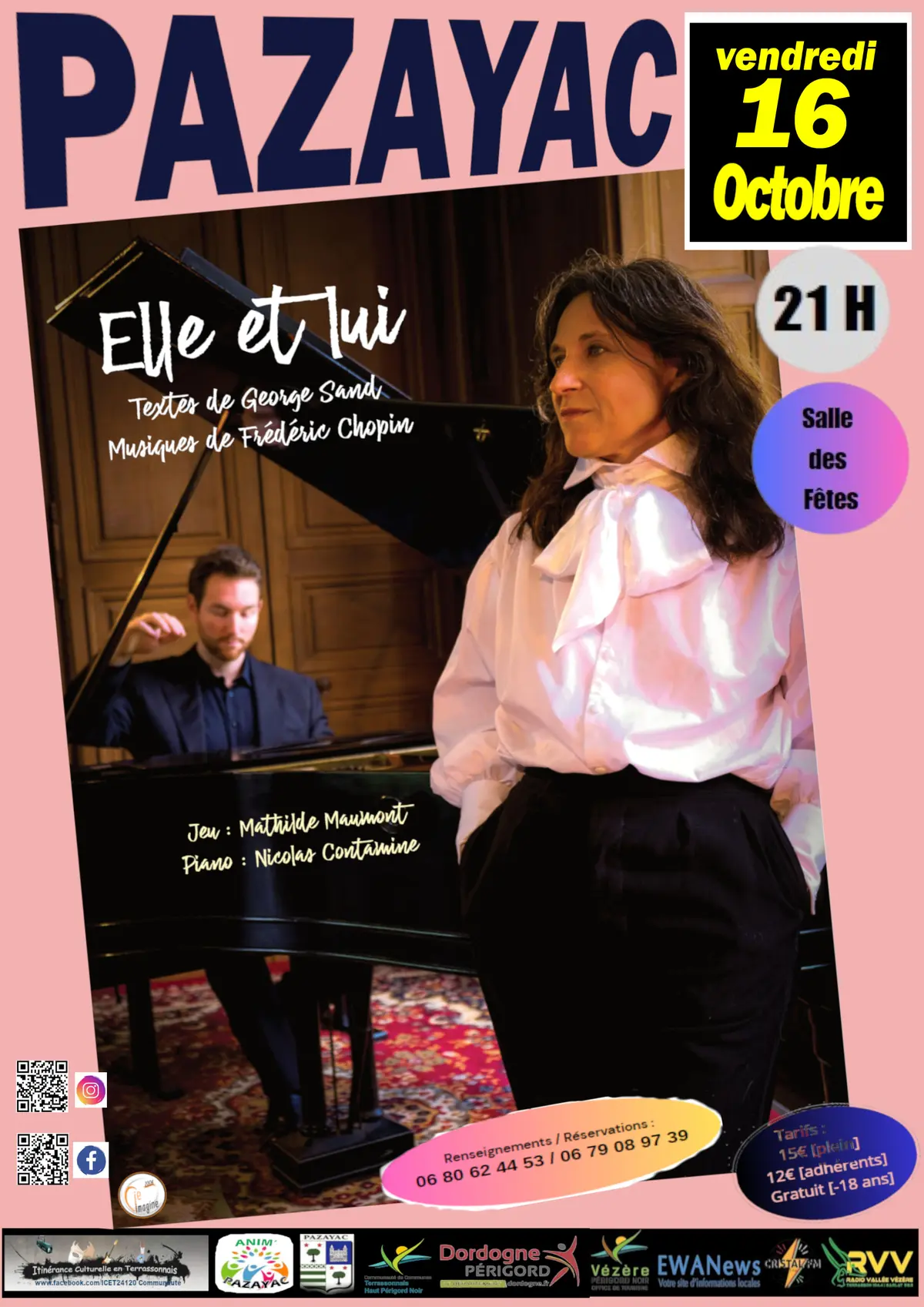 Concert -Textes «Elle et Lui»