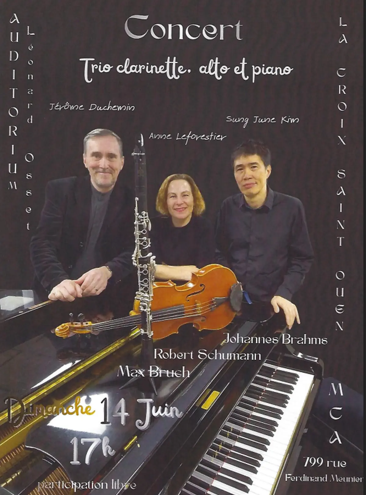 Concert Trio Clarinette Alto Piano