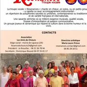 Concert troupe vocale Résonances