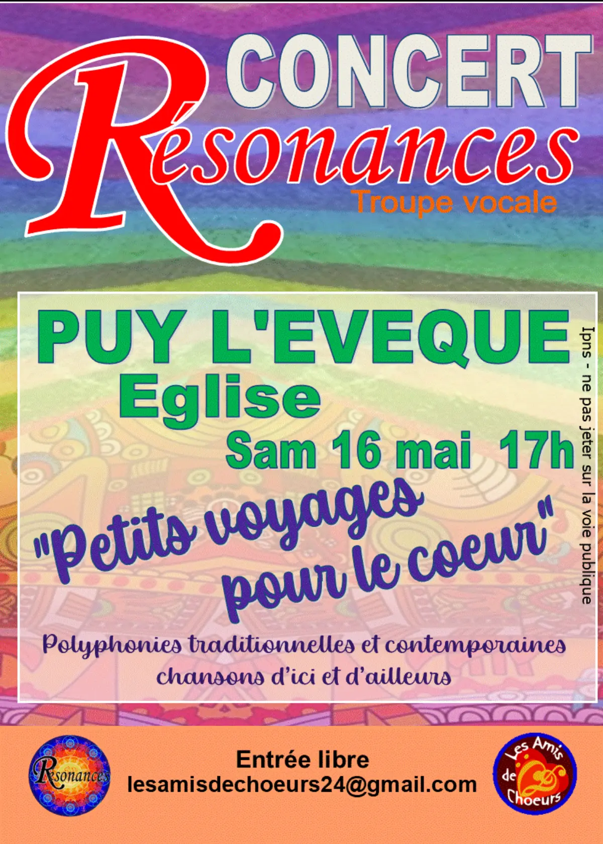 Concert troupe vocale Résonances