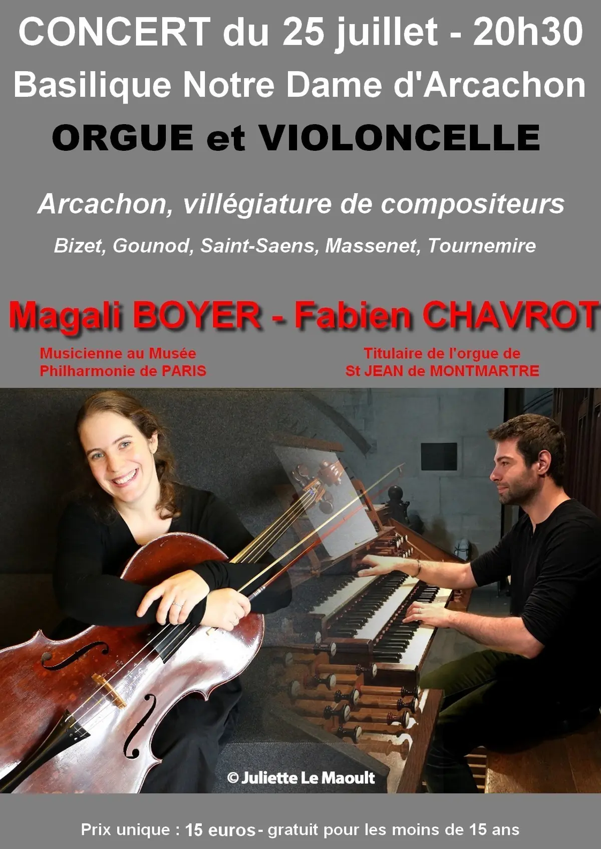 Concert violoncelle et orgue
