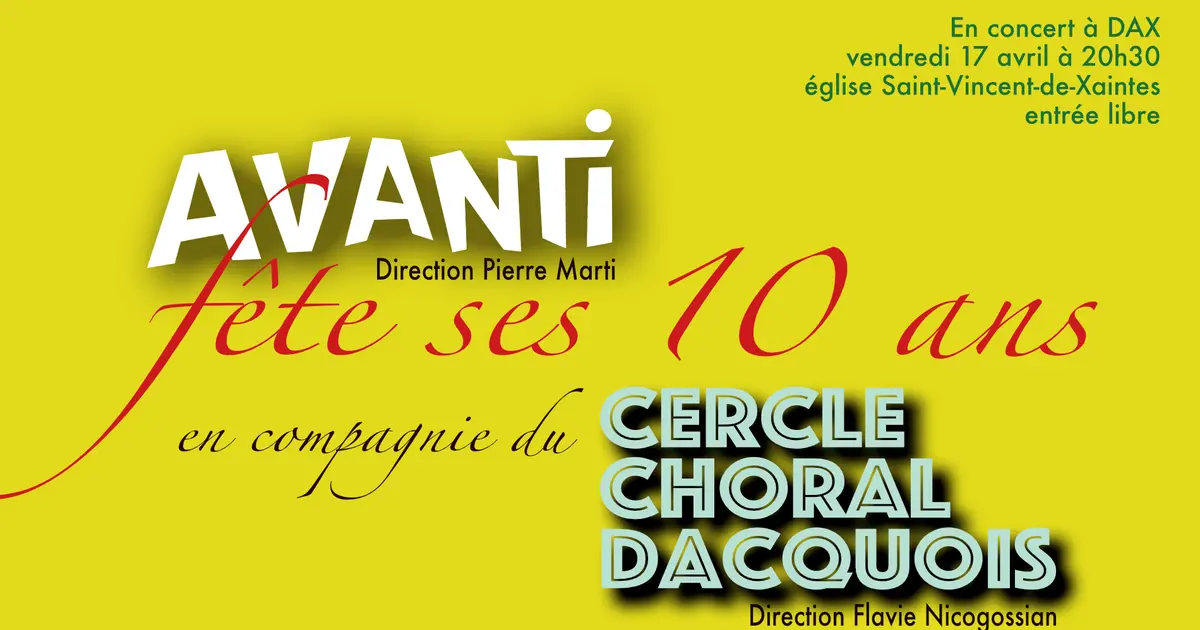 Concert vocal : Avanti
