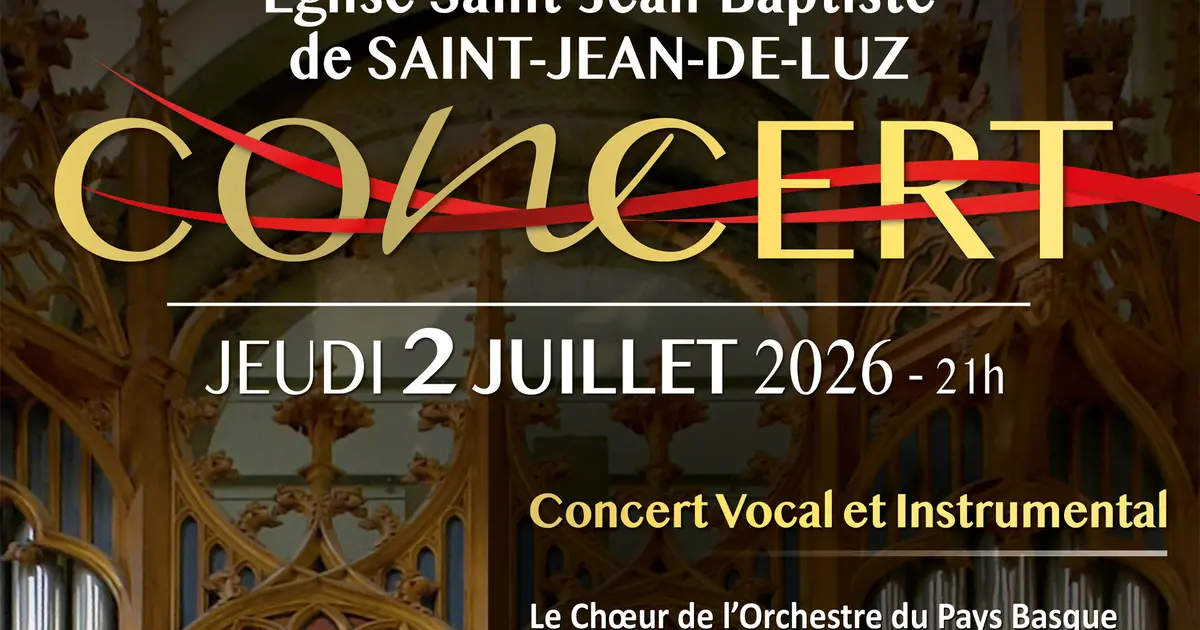 Concert Concert vocal et instrumental à Bayonne 2026  Anglet
