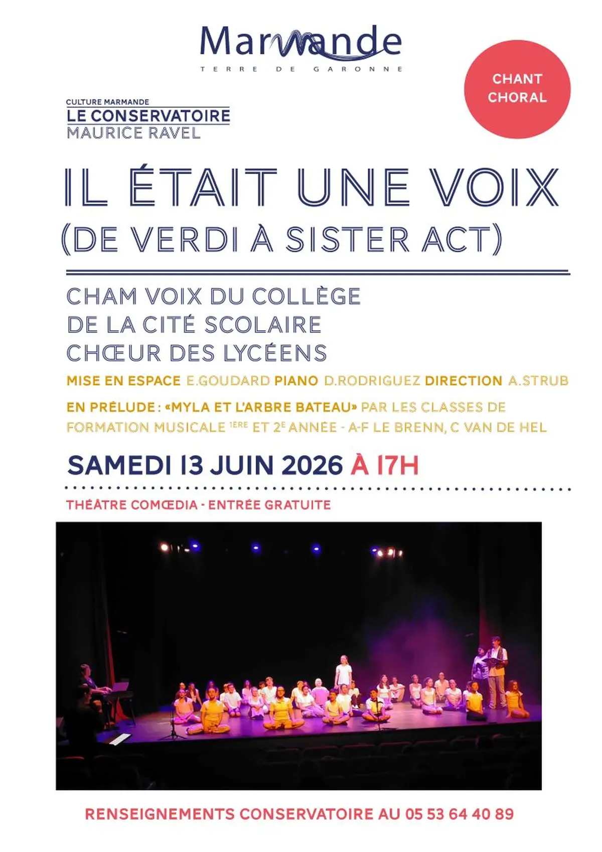 Concert Voix CHAM - Il était une voix (de Verdi à Sister Act)