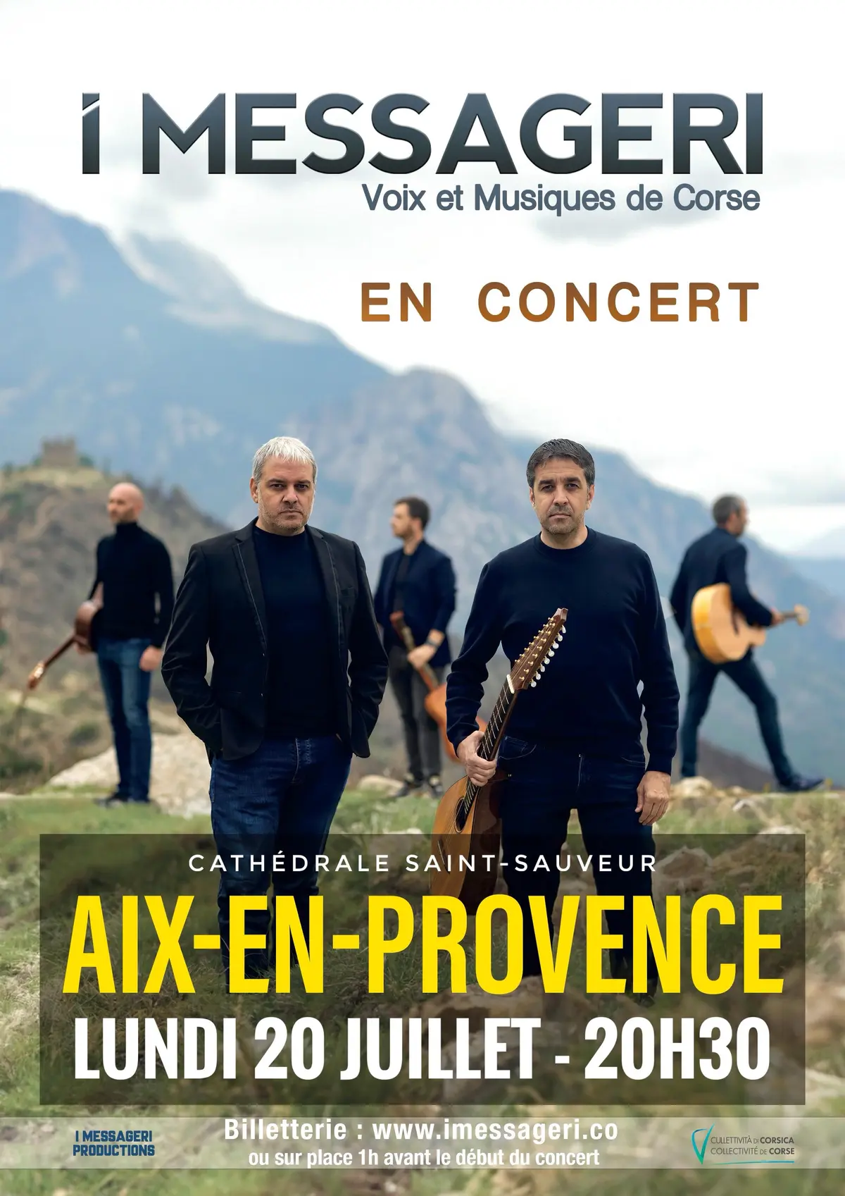 Concert :  Voix et musiques de Corse - groupe I MESSAGERI