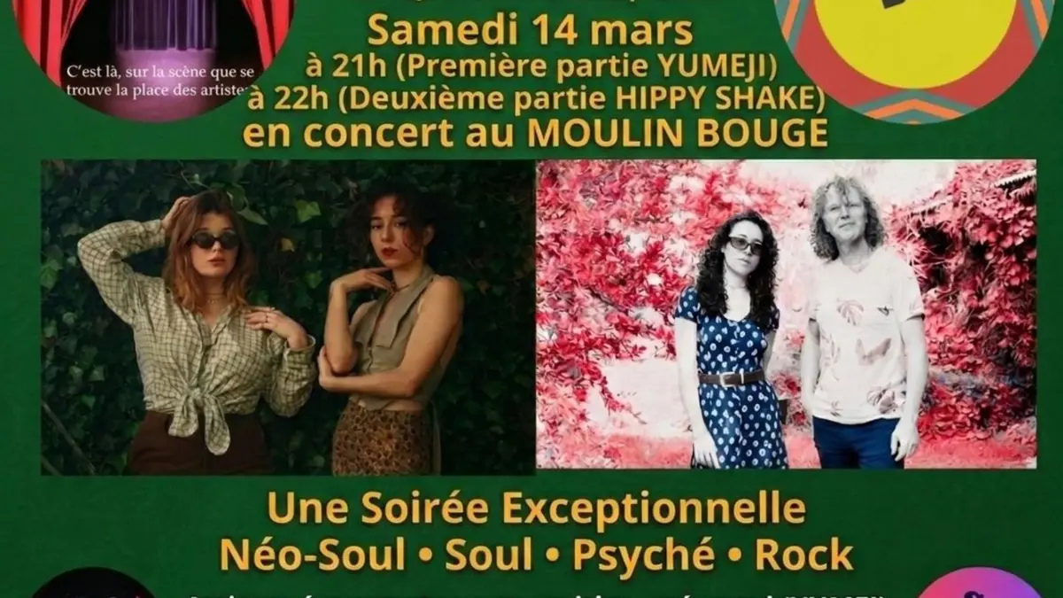 Concert : Yumeji et Hippy Shake