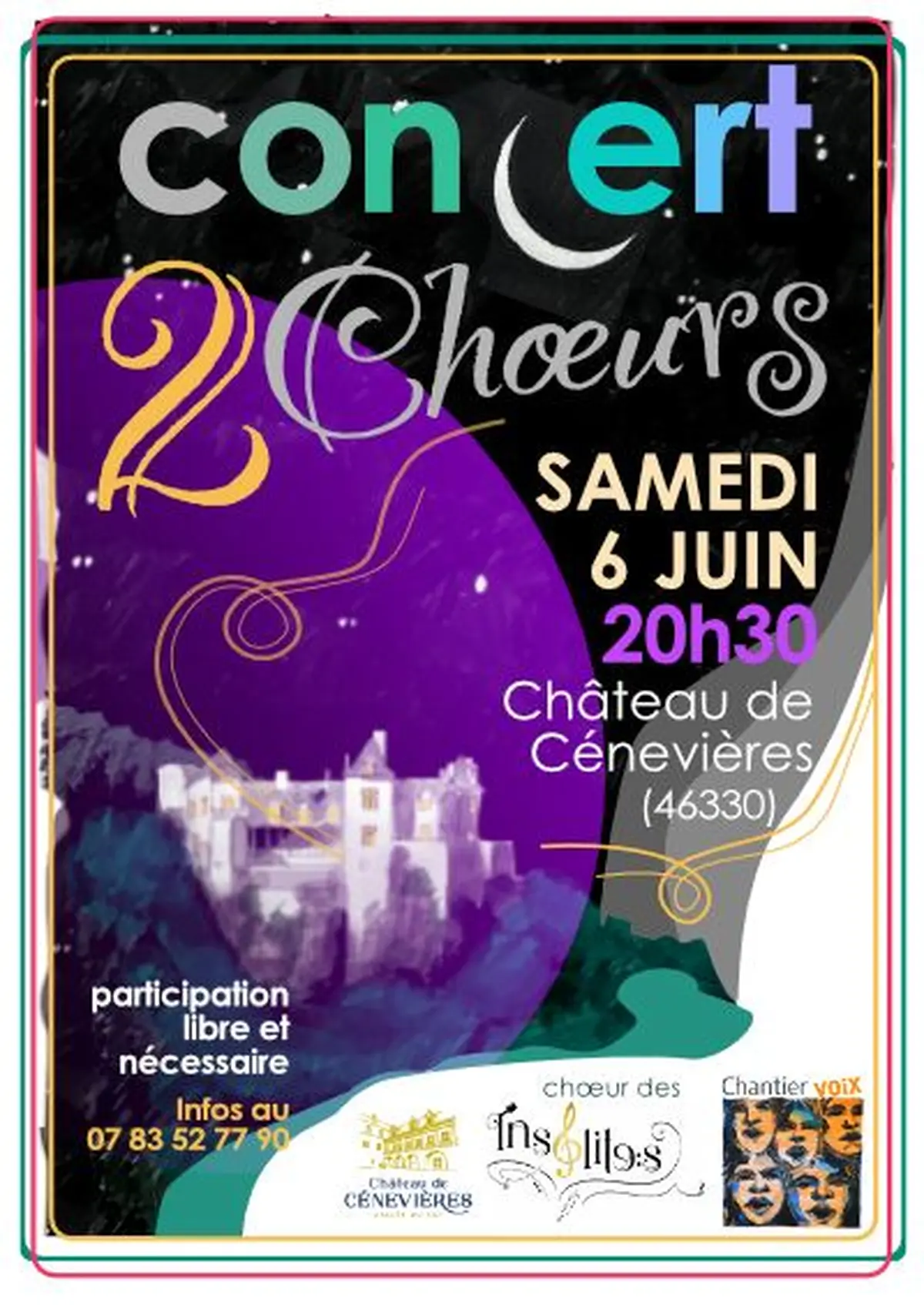 Concerts 2 Cœurs  au Château de Cénevières