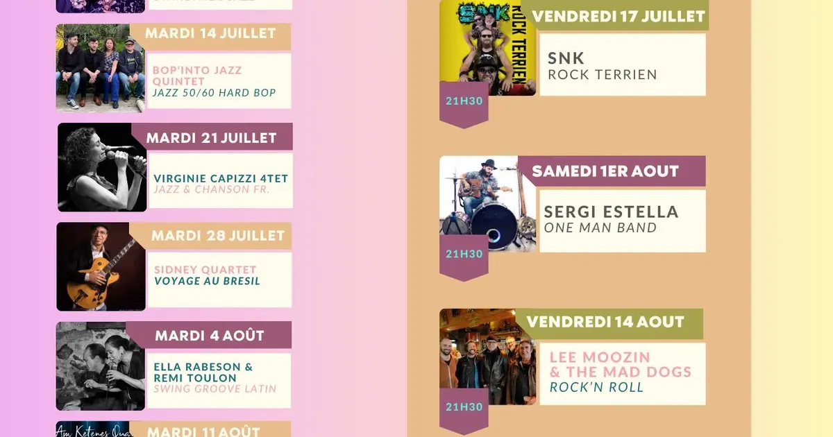 Concerts à l'Auberge des Pêcheurs