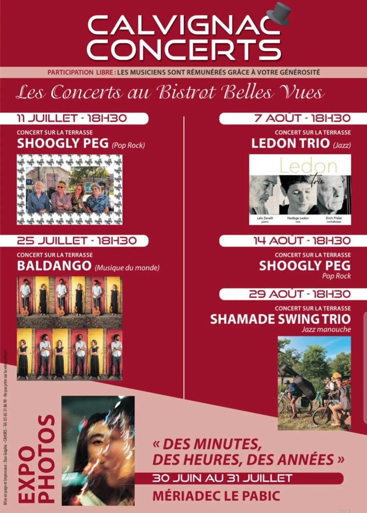 Concerts au Bistrot Belles Vues à Calvignac :  BALDANGO