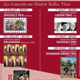 Concerts au Bistrot Belles Vues : Ledon Trio