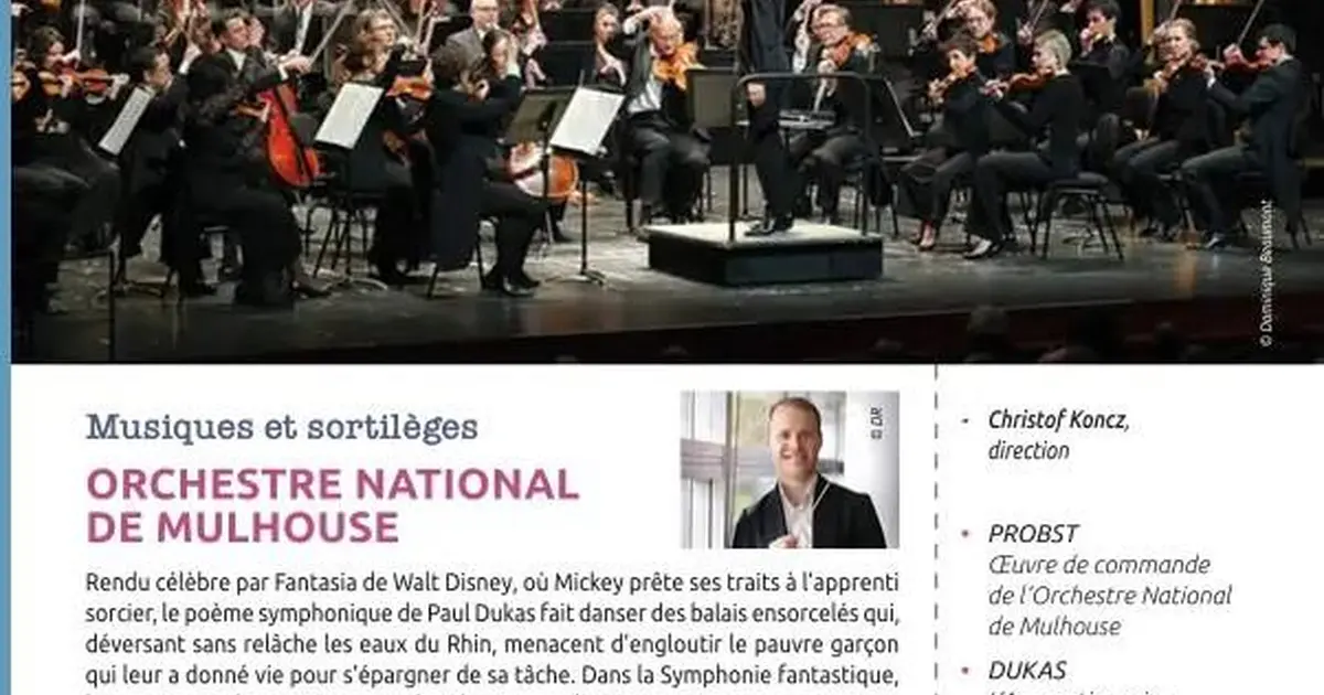 Concerts classiques Epinal - Orchestre National de Mulhouse