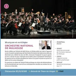 Concerts classiques Epinal -  Orchestre National de Mulhouse