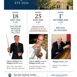 Concerts de Sainte Anne - été 2026