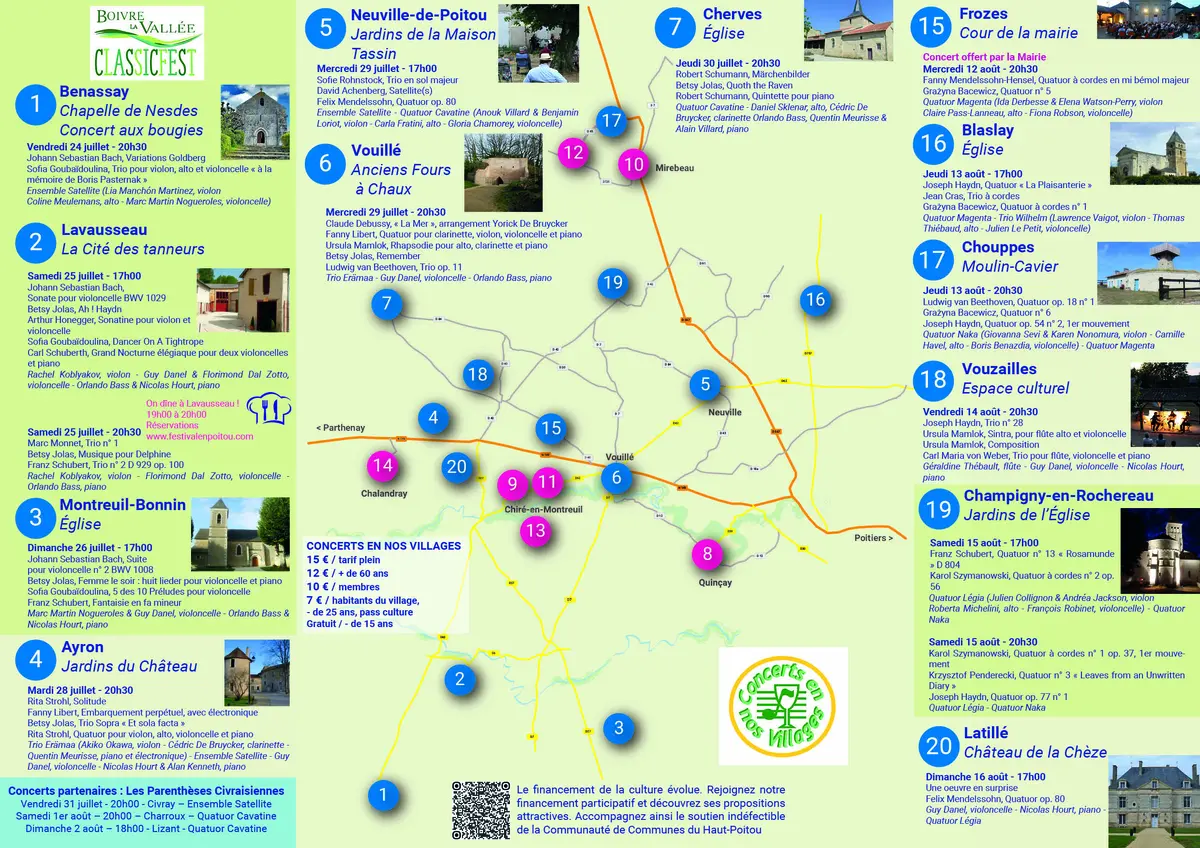Concerts en nos villages