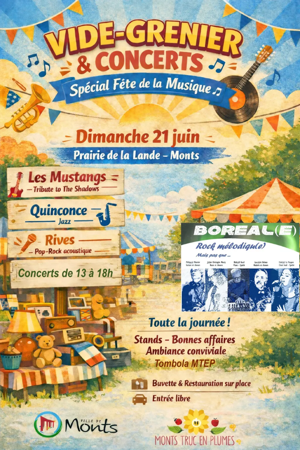 Concerts et vide-grenier