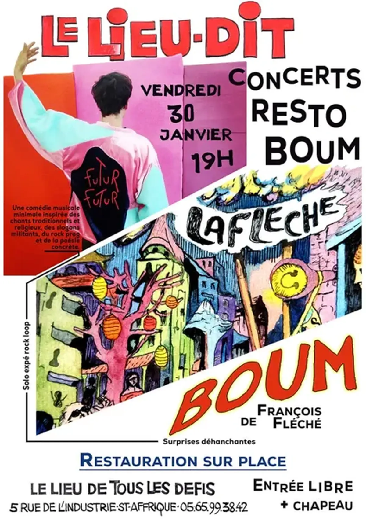 Concerts, Resto et Boum