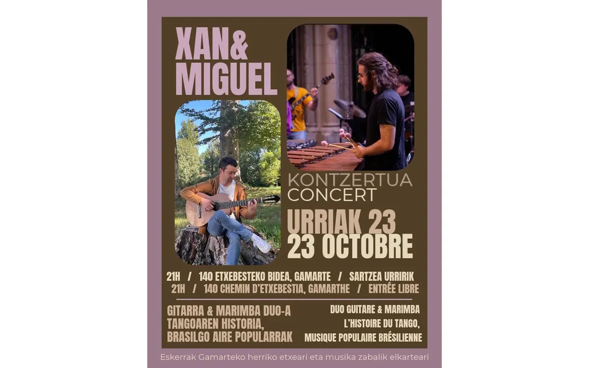 Concerts Xan et Miguel