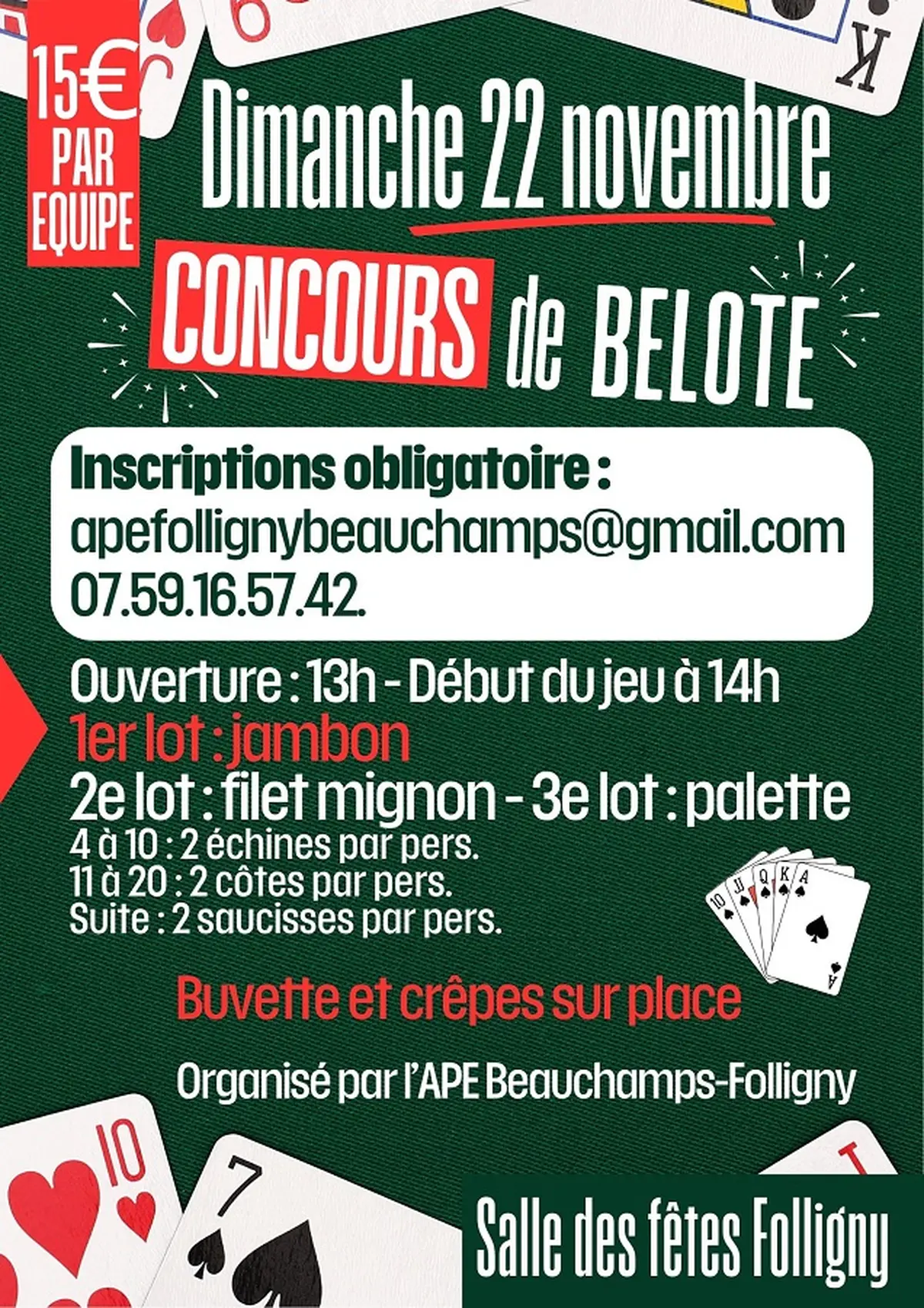 Concours de belote