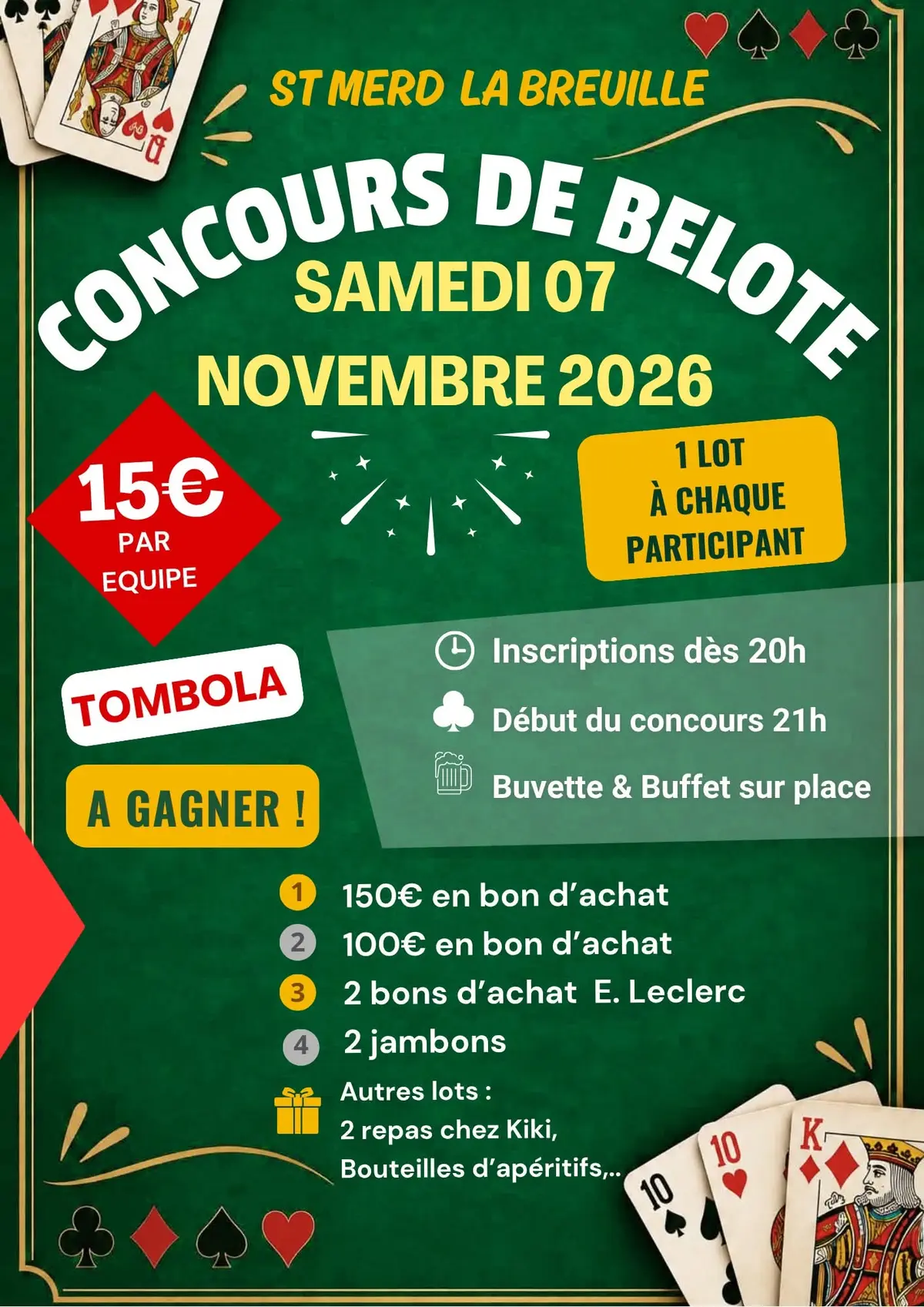 Concours de belote