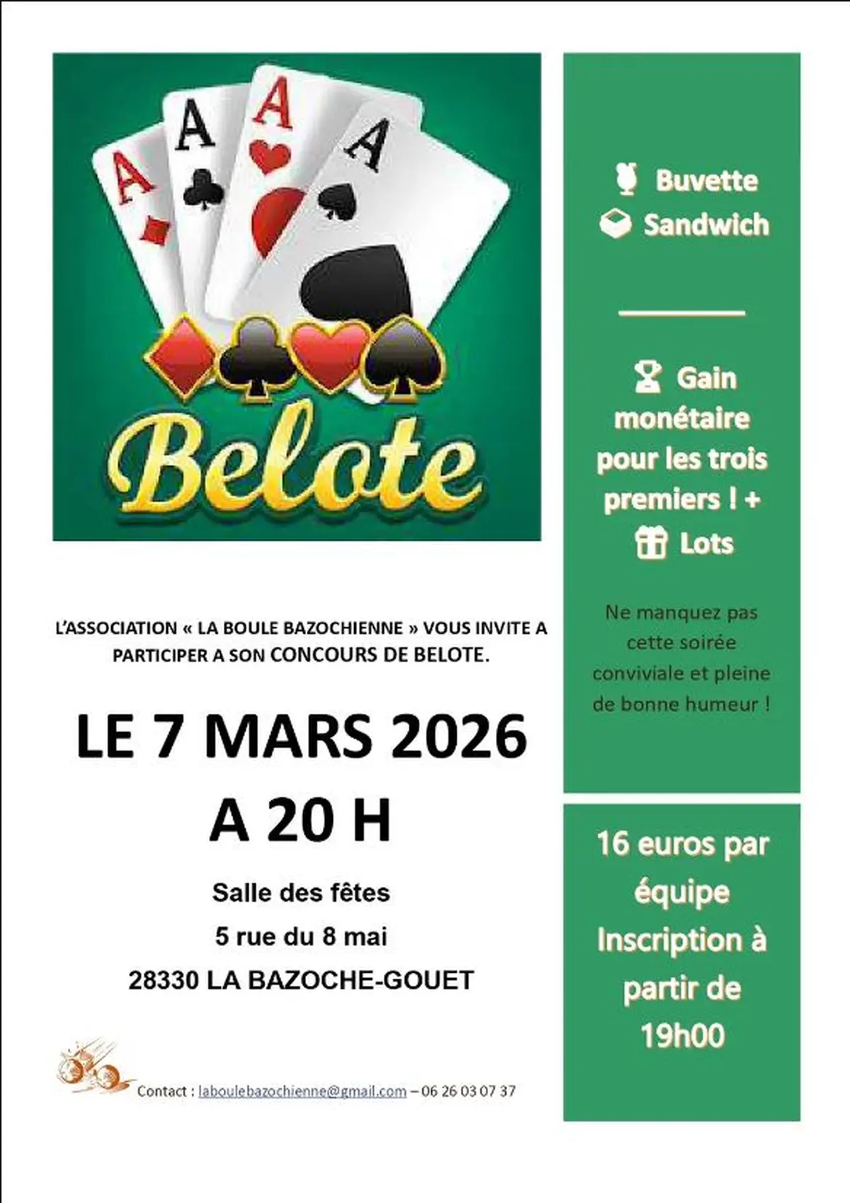 Concours de belote