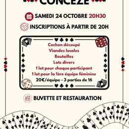 Concours de belote à Concèze
