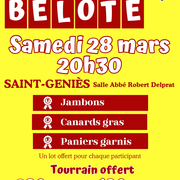 Concours de belote à Saint Geniès